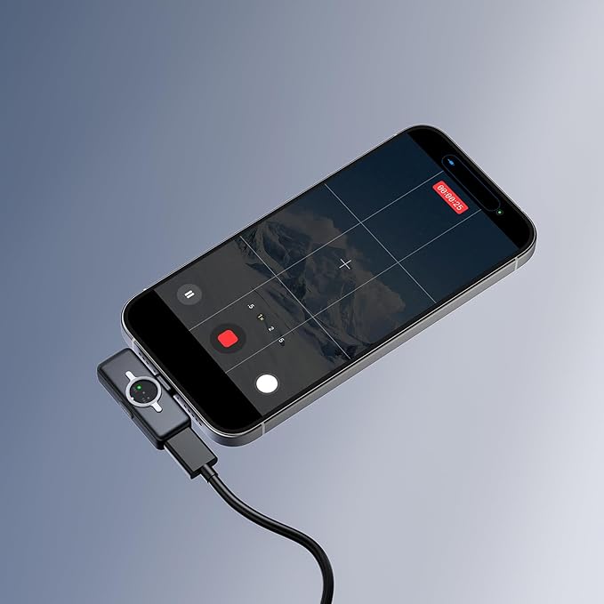 ULANZI A21 Drawer Wireless Microphone for iPhone15/16/17/Android, USB C Mini Lapel Mic with 32khz 24bit, AI Noise Reduction, Ultralight Button TX, 36H Battery for Video Recording, Streaming