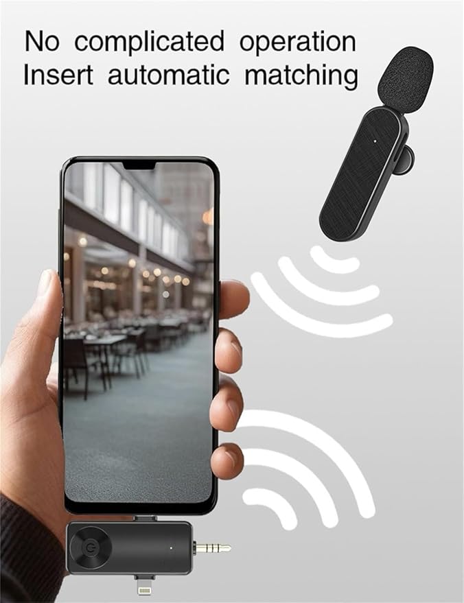 3 in 1/Four in one Wireless Lavalier Microphone for iPhone,iPad,Android,Camera,Computer,mini Noise Reduction Recording Mic Ultra-Low Delay,for Vlog/TikTok/YouTube Live Stream (3 Mic)