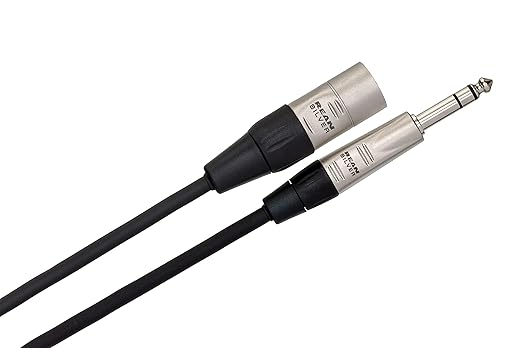Hosa HSX-050 Pro Balanced Interconnect, REAN 1/4" TRS to XLR3M, 50 Feet