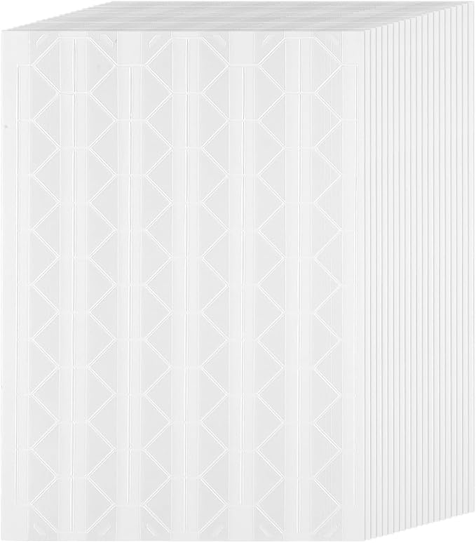20 Sheets (2024 Pcs) Clear Picture Corners for Scrapbooking, Self Adhesive Photo Corner Stickers PVC Paper Mounting Corners for Picture Album DIY Memory Books Personal Diary