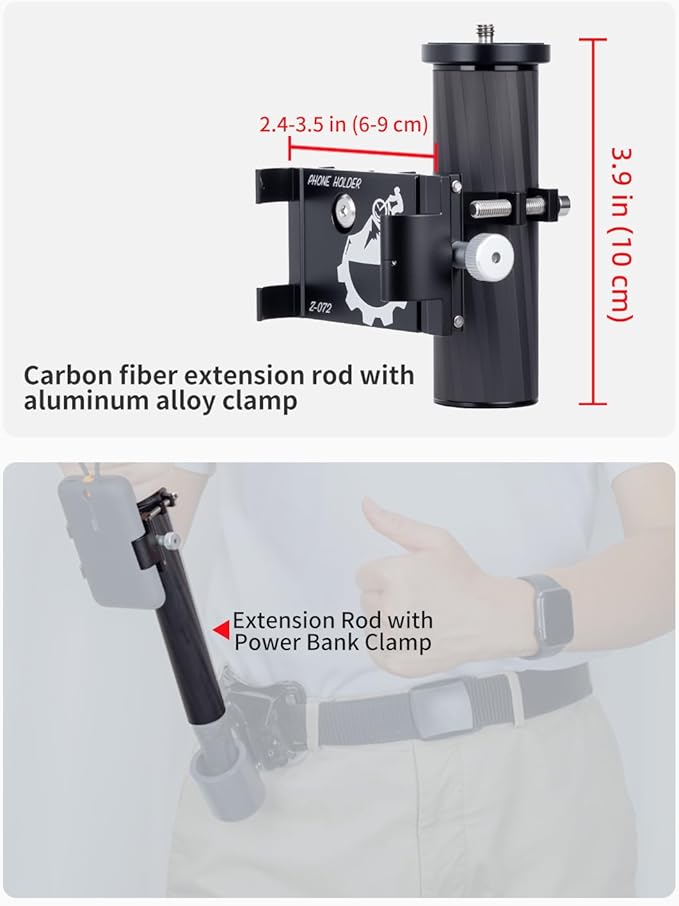 Handheld Gimbal Stabilizer Accessories Load Relief Kit with Adjustable Shoulder Strap, Belt, Gimbal Cradle Support, Extension Rod. Hold Gimbal Easier and Longer. Fits DJI RS 4 mini/RS 3 mini