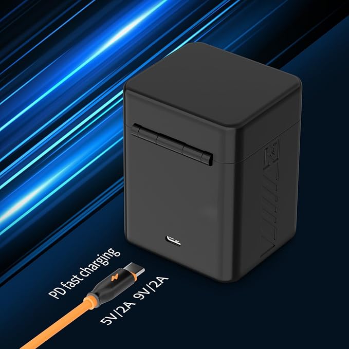 ZGCINE PS-FW50 Dual USB-C Charger Case Box with PD Fast Charging for Sony NP-FW50 Battery, Compatible with Sony a6500, a6300, a6000, a7, a7s, a5100, a5000, a7r, a7 ii & More, NOT Built-in Battery
