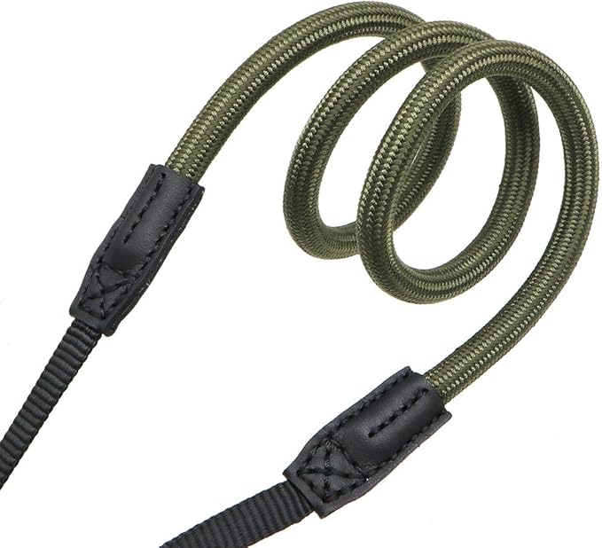 HITHUT Quick Release Camera Neck Strap Shoulder Strap Belt for Mirrorless Digital Cameras Climbing Rope with Quick Release QD Loops Connector with O-Ring Adjustable Length 30-53inch Green