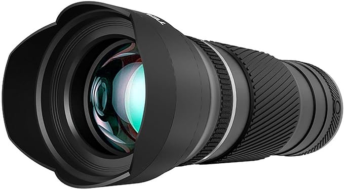 Andoer 40X Zoom Lens with Tripod Phone Telephoto Lens Phone Telescope Phone Camera Lens for Hiking Camping Wildlife Observation Moon Sports Game Concert Watching