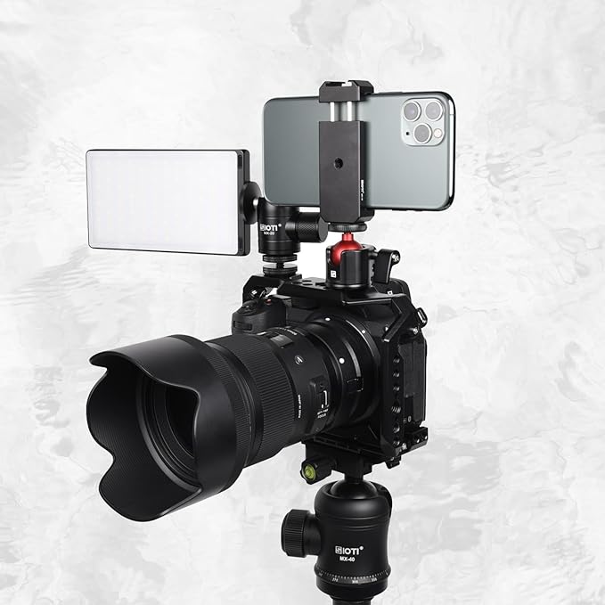 SIOTI Mini Ball Head Mount Adapter, Compatible with Monopod/Digital Card Camera/Microphone/Smart Phone/Action Camera/Flash/LCD (UM22)