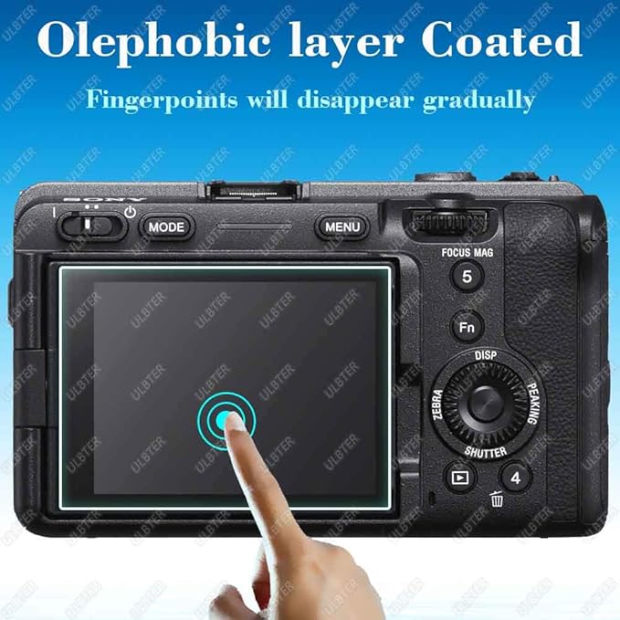 ULBTER Screen Protector for Sony Alpha FX3 / FX30 Camera & Hot Shoe Cover 0.3mm 9H Hardness Tempered Glass Anti-Scrach Anti-Fingerprint Anti-Bubble [3+2 Pack]