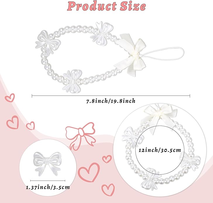 Pink Beaded Phone Wrist Straps, Y2K Phone Case Charms Camera Charm Strap, Lanyard Keychain Wristlet Aesthetic Cellphone Charm
