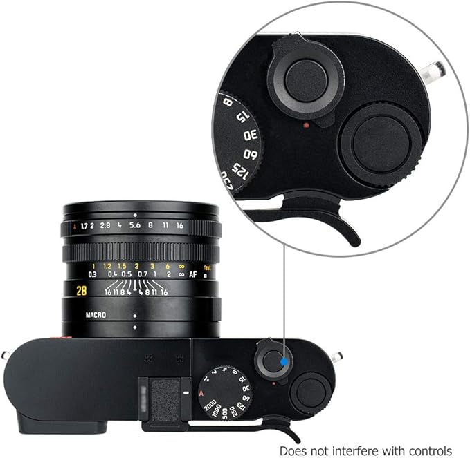 JJC Deluxe Dedicated Metal Thumb Up Grip for Leica Q2 Thumb Support