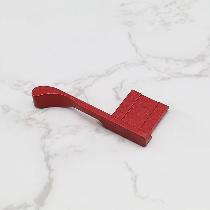Metal Hot Shoe Thumb Up Rest Hand Grip Compatible with Fujifilm FinePix X-E4 X100F X100V XPro2 XPro3 DSLR Camera Hand Grip Aluminum Alloy Red