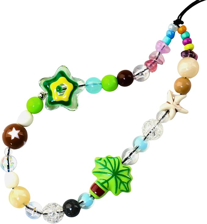 Beaded Camera Wrist Strap Cute Digital Camera Charm Lanyard Phone Chain Keychain Beaded Phone Lanyard Bag Charm