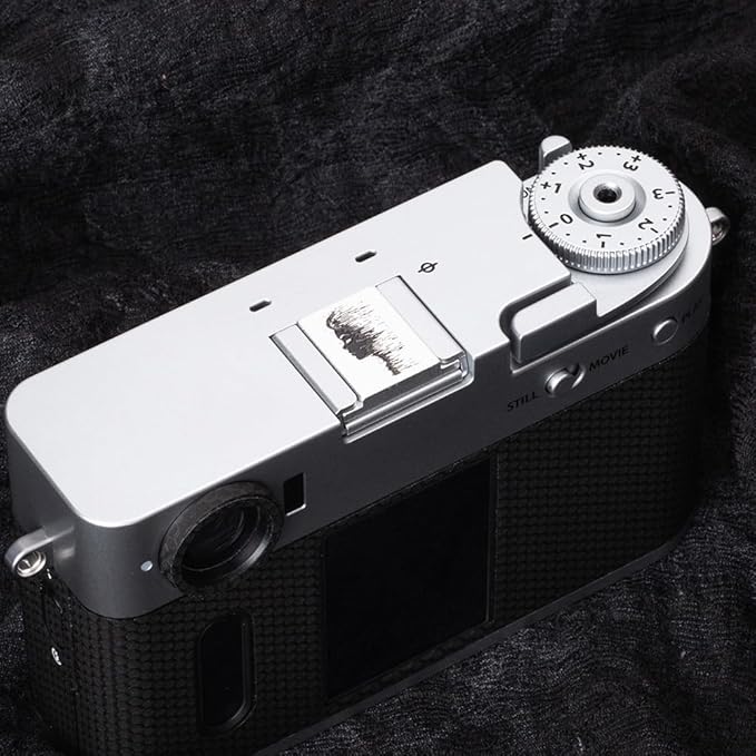 Camera Metal Hot Shoe Cover Protector for Fuji X100VI X100V X-M5 X-E5 X-T4 X-T3 XPRO3 XPRO2 X-Half for Nikon ZF Z5 Z6 Z6II (Aluminum Alloy-Profile)
