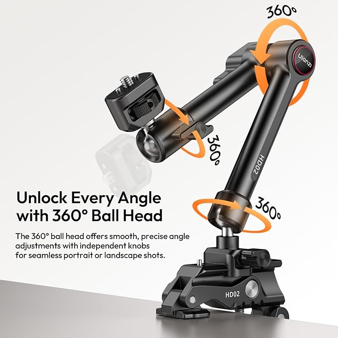 ULANZI HD02 Magic Arm Super Clamp Kit and Ombra Video Ⅱ Camera Tripod