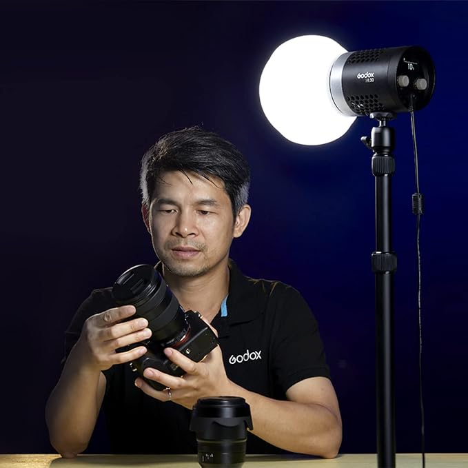 Godox ML-CD15 Diffusion Dome Flash Diffuser Modifier, Collapsible Soft Light Diffuser with 3 adapters for AD200 AD200Pro V1 TT685 V860III TT600 AD300Pro AD400PRO Speedlight,ML30 ML60 Video Lights