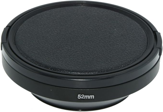 SIOTI 52mm Lens Hood, Oxidation Matte Anti Reflective Treatment, Aluminum Alloy, with 1 * 67mm Lens Cap, Compatible with Sony/Canon/Nikon/Fuji etc >16mm Camera Lens