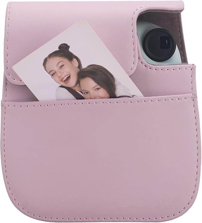 Frankmate Protective Case Compatible with Fujifilm Instax Mini 12 11 9 8 Instant Film Camera with Accessory Pocket and Adjustable Strap