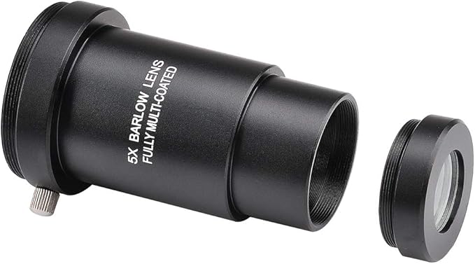 Starboosa 1.25-inch 5X Barlow Lens & Moon Filter Kit-for Telescope Eyepieces