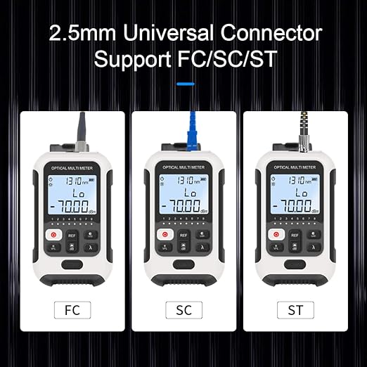 QIIRUN TM570 Mini Optical Power Meter with Visual Fault Locator and RJ45 Cable Tracker Powered by Li-on Battery 3 in 1 Fiber Optic Light Tester with OPM VFL RJ45