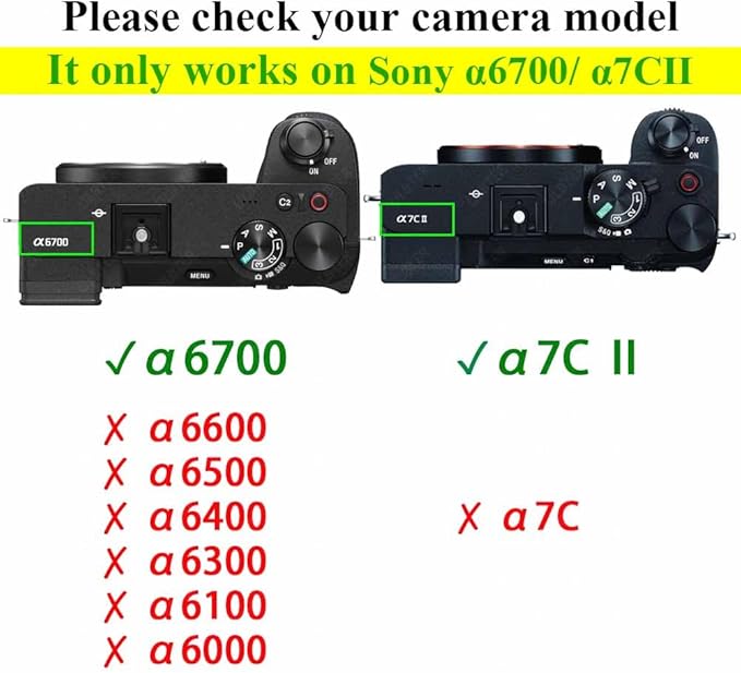 ULBTER Screen Protector for Sony Alpha A7C II A7CR A6700 7C II A7CII 6700 A7C R Camera & Hot Shoe Cover 0.3mm 9H Hardness Tempered Glass Cover Anti-Scrach Anti-Fingerprint Anti-Bubble [3+2 Pack]