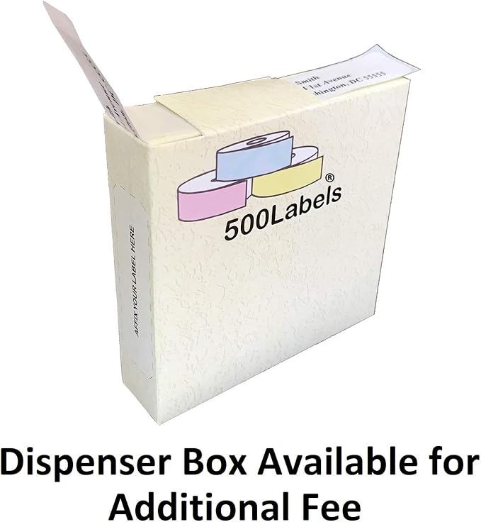 Return Address Labels - Roll of 500 Personalized Labels (Silver)