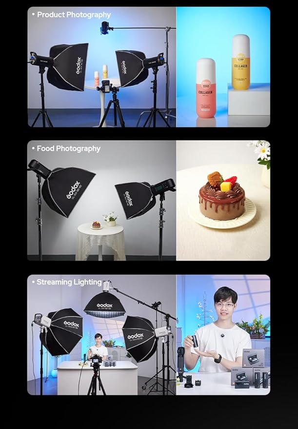 Godox UL-BOX-40 16”x16” Square Softbox with Bowens Mount, 16”/40cm Folding Quick Release Softbox Foldable Soft Box with Grid, Diffuser for Godox/SMALLRIG/Neewer/Aputure