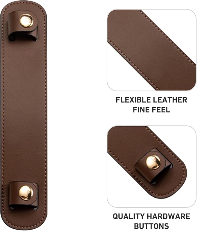 Shoulder Strap Pad Replacement,Microfiber Leather Strap Pads Detachable Cover for Tote Bag
