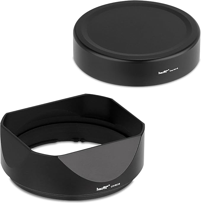 Haoge LH-RX1B Square Metal Bayonet Lens Hood Shade for Sony FE 35MM F2.8 55MM/F1.8 Carl Zeiss Sonnar T* FE 24mm F1.8 ZA E Mount Lens