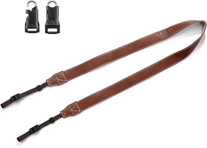 camera shoulder strap, safety tether camera neck strap, micro single PU leather shoulder strap, suitable for various cameras.