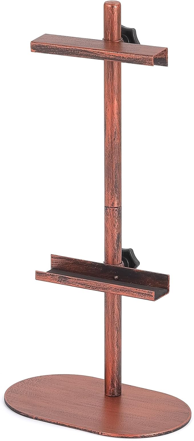 Picture Easels for Display, Adjustable Tabletop Easel for Picture Frames up to 17.5", Metal Art Display Stand for Painting Signs Photos, Antique Easel Stands with Base for Home Office Galleries