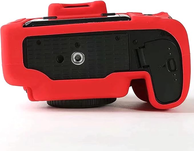 Professional Secure Silicone Camera Case Cover Housing Body Skin for Nikon D780 FX-Format Digital SLR Camera (Red)
