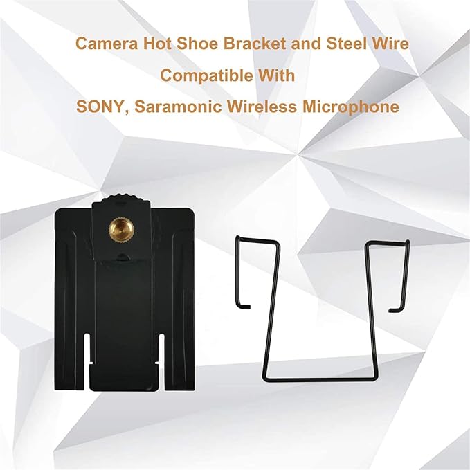 Hot Shoe Mount Adapter with 1/4"-20 Thread for Sony UWP-D11 UWP-V1 UWP-D21, Saramonic U9, Boya for DSLR Camera, Wireless Microphone, Video Camera