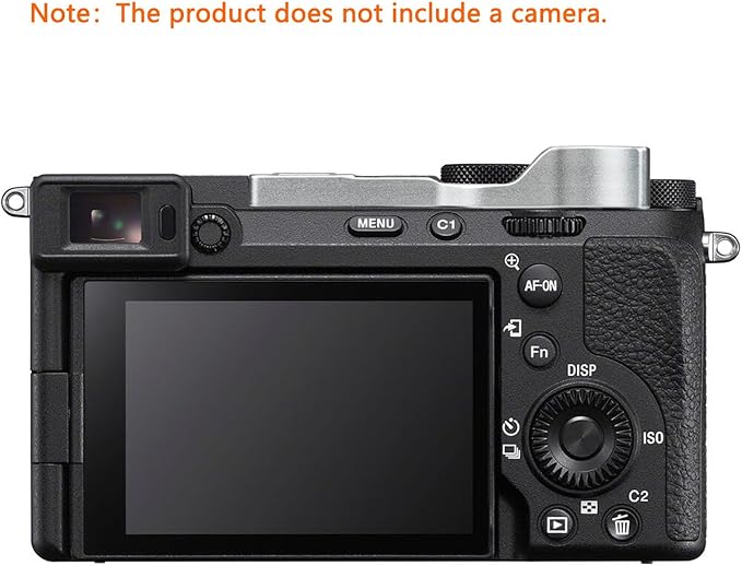 A7CII A7CR Metal Thumb Up Grip for Sony A7C II A7C R A7C2 Digital Camera Hot Shoe Thumb Hand Grip with Camera Shutter Button Accessories (Silvery)