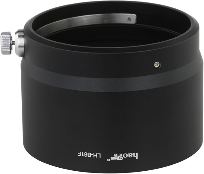 Haoge LH-B61F Metal Lens Hood Shade for Olympus M.ZUIKO Digital ED 75mm F1.8 Lens Black Replaces Olympus LH-61F