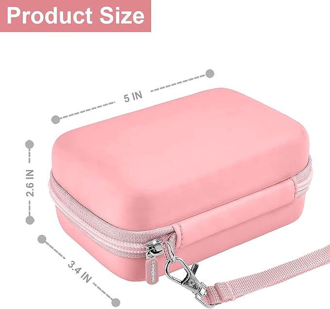 Leayjeen Digital Camera Case Compatible with KODAK EKTAR H35 H35N Half Frame Film Camera，Storage Holder Organizer for Kodak Ultra F9 M35 M38 Paper Shoot Camera-Pink(Case Only)