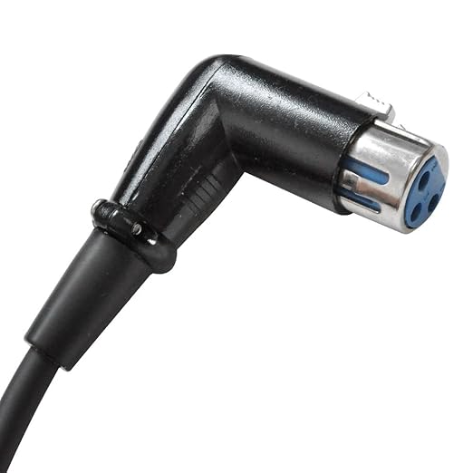 Seismic Audio - SARAX3-3' Right Angle XLR to XLR Patch Cable