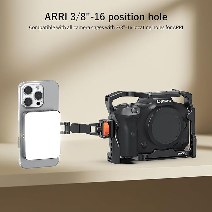VRIG Phone Tripod Mount for MagSafe, Aluminum Magnetic Tripods Phone Mount Adapter with 1/4” Screw Thread & 3/8" for Magsafe Phone Adapter Compatible with iPhone 16 15 14 13 12 Series