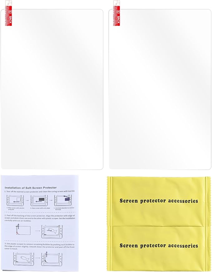 2PCS Tempered Glass Screen Protector for LCD Resin 3D Printer, 10.1 Inch Protective Film for Elegoo Saturn 3 / Saturn 4 / Photon M3 Premium / Sonic Mighty 8K