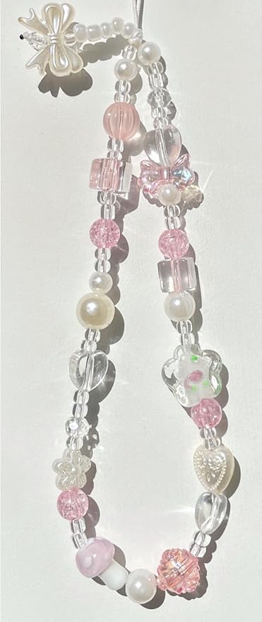 Beaded Camera Wrist Strap Cute Digital Camera Charm Lanyard, Phone Wristlet Charms, Phone Chain for Camera