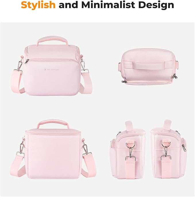 K&F CONCEPT Camera Sling Bag Small Crossbody Camera Case DSLR/SLR/Cute Compact Shoulder Photography Bags for Photographers