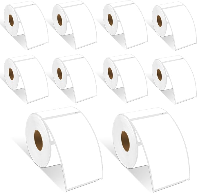 Compatible for DYMO 30256 Direct Thermal Shipping Labels 2-5/16" x 4" Perforated LW Large Mailing Address for Labelwriter 450, 450 Turbo, 4XL Printers-10 Rolls/3000 Labels [NOT FIT 550 & 5XL]