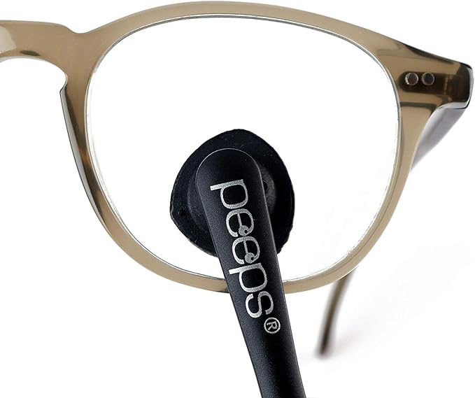 Peeps CarbonKlean Glasses Cleaner - for Eyeglasses, Reading Glasses, and More - Lens Cleaner With Carbon Microfiber Tech - Purple Injected - 3 Pack