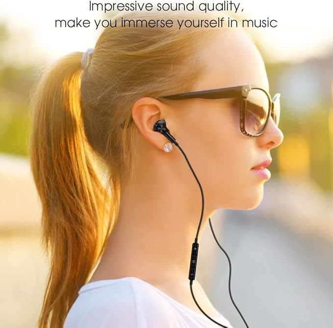 USB C Headphones Wired Type C Earphones for Samsung/Galaxy S26 S25 S24 Plus S23 S22 S21 S20 Note 20 Ultra DAC Magnetic Corded Earbuds for iPhone 15 16 16e 17 Air for Apple/Android Ear Buds Black