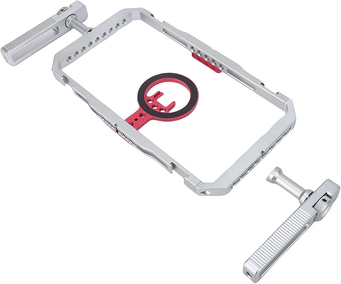 Fabater Smartphone Video Rig Kit for iOS, Magnetic Arrow Storage Case Phone Cage, Handheld Vlogging Stabilizer with Handles and Cold Shoe for 12 to 17