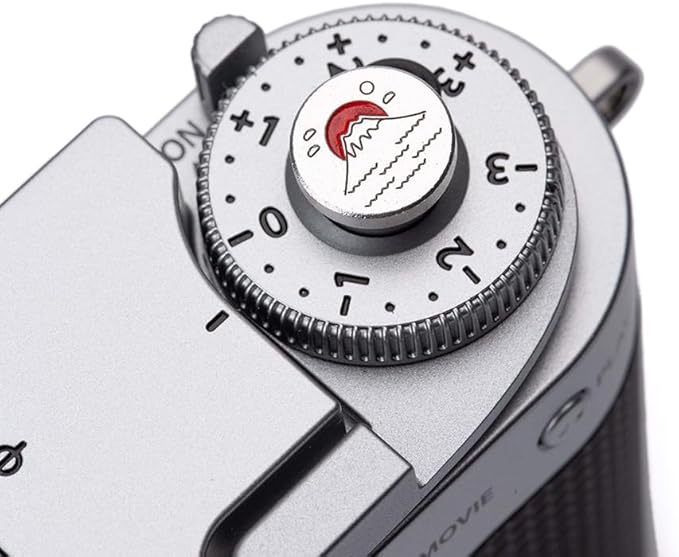 Camera Hot Shoe Cover/Shutter Button, Soft Release Button,Suitable for FUJIFILM XT5 XT4 XT3 XT30 XT20 X100V X100F XT100 X-E3 X-PRO2 X-PRO3 (Mountains and sea-Shutter Button)