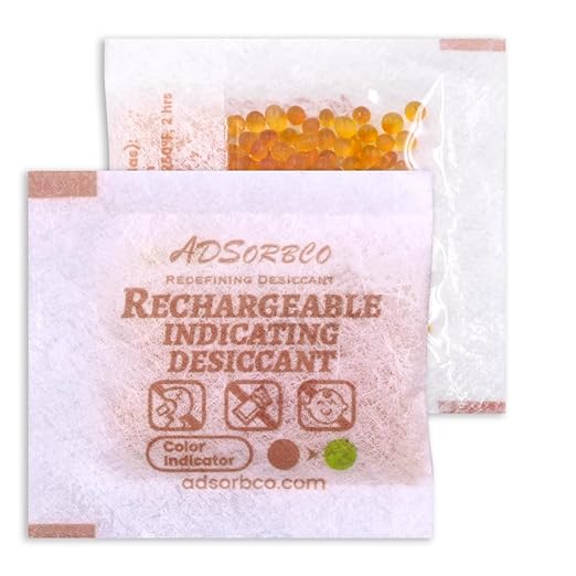 Adsorbco Rechargeable Desiccant, Indicating Silica Gel Packets, Moisture Absorbers for Storage, Gun Safe Dehumidifiers (400, 1g)