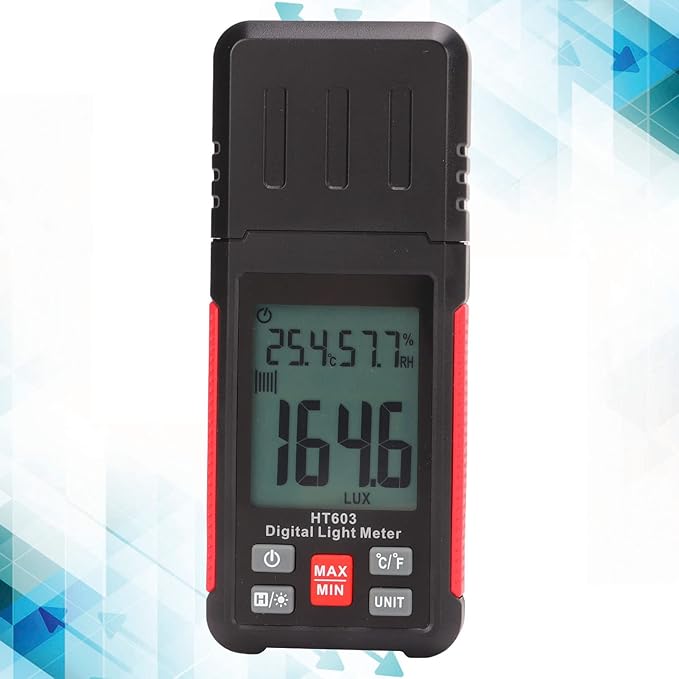 Digital Light Meter HT603, Professional Luxmeter, Wide Range Brightness Tester - Measurement, Quick Response, Ideal for Photo and Industrial Use