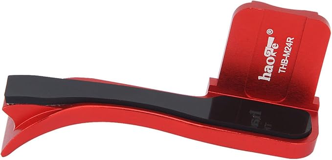 Haoge THB-M24R Metal Hot Shoe Thumb Up Rest Hand Grip for Leica M Typ240 M240, M-P Typ 240 M240P, M Typ262 M262, M-D Typ 262 Camera Red
