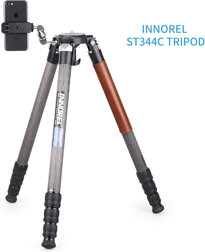 Magic Arm and Phone Mounting Clip, INNOREL Universal Aluminum Alloy Telephone Clamp with A 1/4" to 3/8" Screw for Camera Tripod External Shooting Equipments