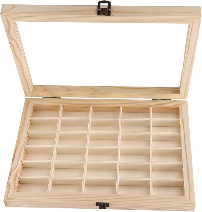 135 Film Case, Solid Wood Display Case for 30 Rolls of 35mm Films, 35mm Film Storage Box Yours