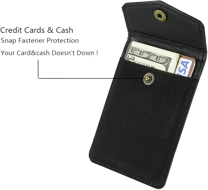 Ultra-Slim Self Adhesive Credit Card Leather Wallet