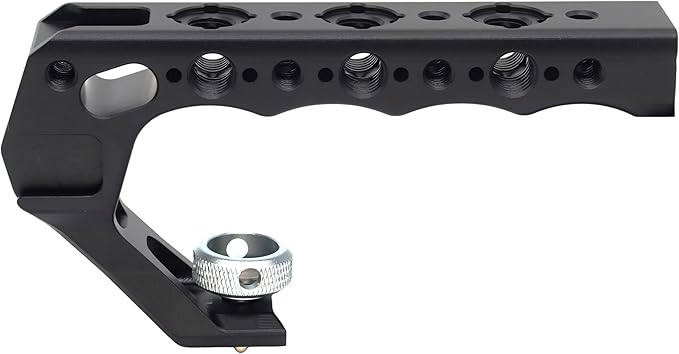 SZYingXian 3/8“ Fixed Screw Camera Top Handle for ARRI Grip for Camera Cage, Universal Video Rig with Cold Shoe Adapters for DSLR Camera with Microphone/LED Light/Monitor (Black)